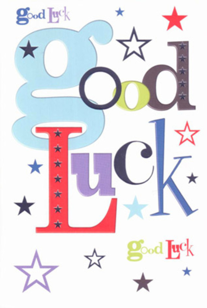 A celebration in paper form, this luck-themed card bursts with Abbey Wood character and cheerful design. Its typography makes a bold first impression-each letter distinctly shaped: some wide and pastel blue like a clear morning above Abbey Road, others slender and midnight black, with touches of exuberant red winding between punches of mossy green and violet. Sprinkled throughout, coloured stars emerge in playful dashes across the crisp white background, creating a dynamic rhythm that echoes the gentle applause of loved ones cheering from the sidelines near Thamesmead. There is space for each hue to breathe, lending the card a modern, airy allure that heightens the uplifting message within. The tactile finish is pristine and pleasing, much like the first touch of a well-crafted bouquet delivered by a local florist. More than just a note, this good luck card feels like a lucky charm-charged with friendly energy, hope, and an authentic Abbey Wood sense of togetherness, ready to travel with someone stepping into new chapters, be it a school leaver from Alexander McLeod Primary or a neighbour embarking on a big adventure.